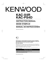 Kenwood KAC-X4R Manual de usuario
