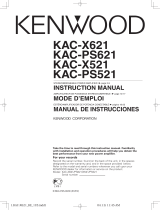 Kenwood KAC-X621 Manual de usuario