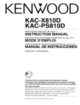 Kenwood KAC-PS810D Manual de usuario