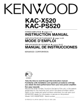 Kenwood KAC-X520 Manual de usuario