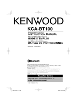 Kenwood KCA-BT100 Manual de usuario