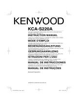 Kenwood KCA-S220A - Car Audio Switcher Manual de usuario