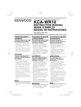 Kenwood KCA-WR10 Manual de usuario