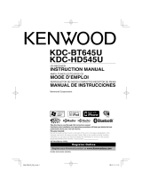 Kenwood KDC-BT645U Manual de usuario