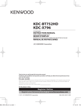 Kenwood KDC-BT752HD Manual de usuario
