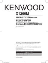 Kenwood X1200M Manual de usuario