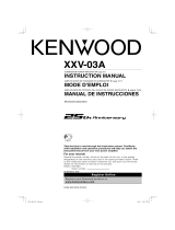 Kenwood XXV-03A Manual de usuario