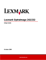 Lexmark OPTRAIMAGE 242 / 232 (OCT 2000) Manual de usuario