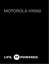 Motorola HX550 Guía de inicio rápido