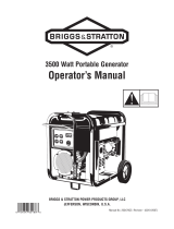 Briggs & Stratton 3500 Watt Portable Generator Manual de usuario