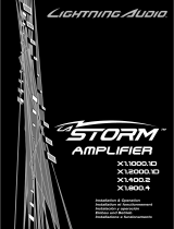 Lightning Audio Storm X1.1000.1D Manual de usuario