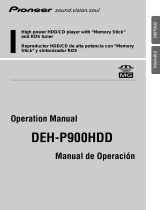 Pioneer deh-p900hdd Manual de usuario