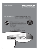 Magnavox MDV560VR - Dvd/vcr Player Manual de usuario