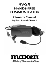 Maxon Telecom 49-sx Manual de usuario