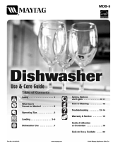 Maytag MDB7601AWQ - 24 Inch Full Console Dishwasher Manual de usuario