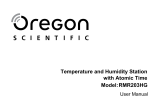 Oregon Scientific RMR203HG Manual de usuario