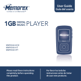 Memorex MMP8568-ACM - 1 GB Digital MP3 Player Manual de usuario