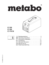 Metabo E 130 Manual de usuario