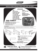 Metra Electronics 99-5807 Manual de usuario