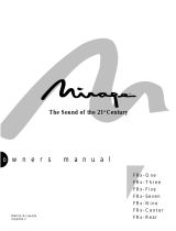 Mirage Loudspeakers FRx-Five Manual de usuario