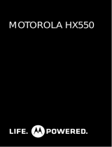 Motorola HX550 Manual de usuario