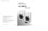 Mr. Coffee 114202 Manual de usuario