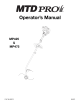 MTD MP425 , MP475 Manual de usuario
