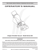 MTD 020 Series Manual de usuario