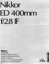 Nikon NIKKOR ED 400MM F/2.8 IF Manual de usuario