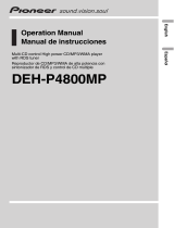 Pioneer DEH-P4800MP Manual de usuario