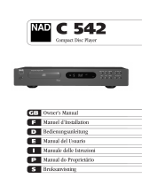 NAD C542 Manual de usuario
