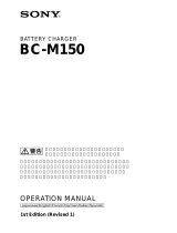 Sony BC M150 Manual de usuario