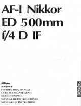 Nikon AF-I NIKKOR ED 500MM F / 4D IF Manual de usuario