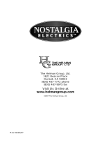 Nostalgia Electrics CHM-915 Manual de usuario