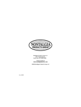 Nostalgia Electrics RHM-800 Manual de usuario