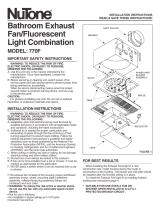 NuTone 770F Manual de usuario