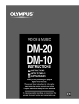 Olympus DM-20 DM-10 Manual de usuario