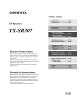 ONKYO TX-SR307 Manual de usuario