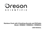 Oregon Scientific RRM902 Manual de usuario
