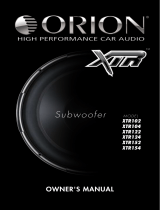 Orion Car Audio XTR152 Manual de usuario