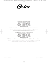 Oster OSTERIZER CLASSIC BLENDER Manual de usuario