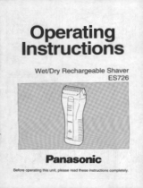 Panasonic ES726 Manual de usuario