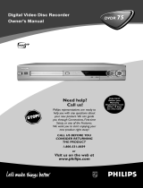 Philips DVDR 75 Manual de usuario