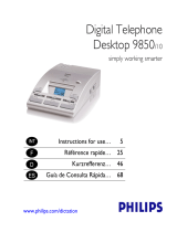 Philips 9850 Manual de usuario