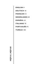 Philips smarttouch-xl hq 9160 Manual de usuario