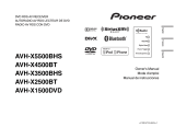 Pioneer AVH-X2500BT Manual de usuario