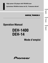 Pioneer DEH-1400 Manual de usuario