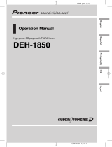 Pioneer DEH-1850 Manual de usuario