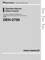 Pioneer DEH-2700 Manual de usuario