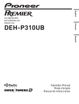 Pioneer PREMIER DEH-P310UB Manual de usuario